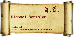Michael Bertalan névjegykártya